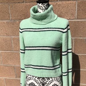 Wild Fable Striped Crop Sweater
